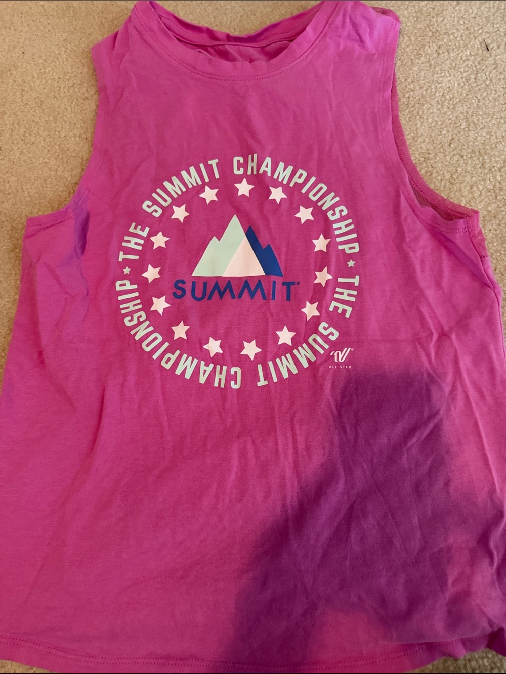 Varsity Summit Pink National Championship Graphic Tank Top